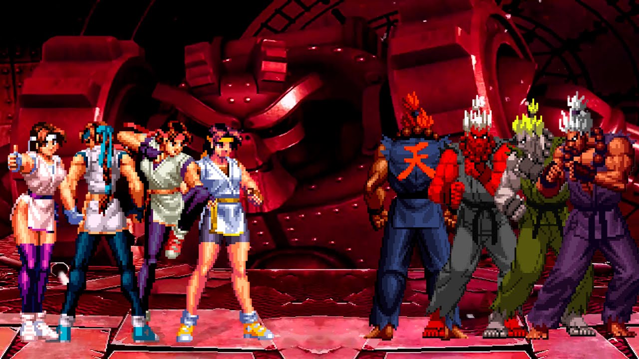 [KOF Mugen] Yuri Sakazaki Team vs Shin Akuma Team