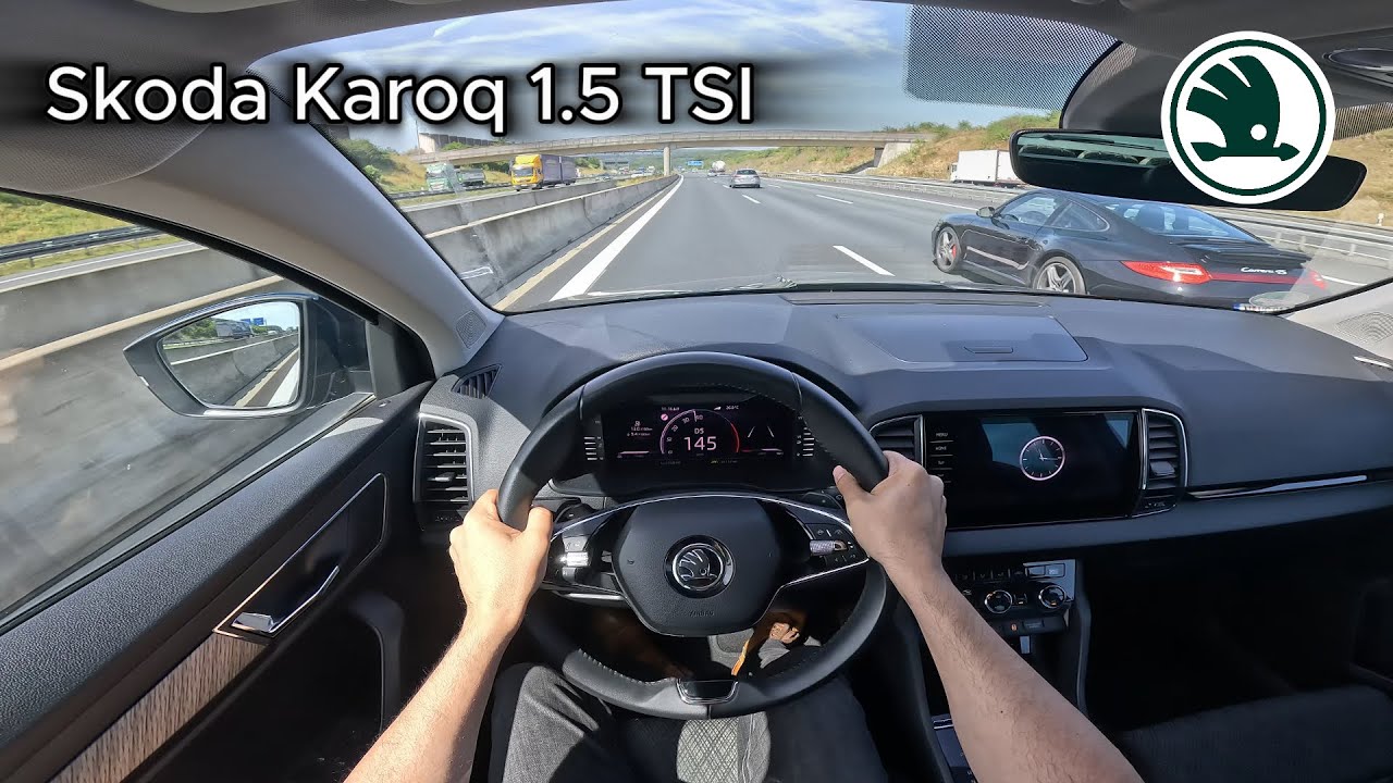 2023 Skoda Karoq 1.5 TSI (DSG) 148 hp - On the German Autobahn