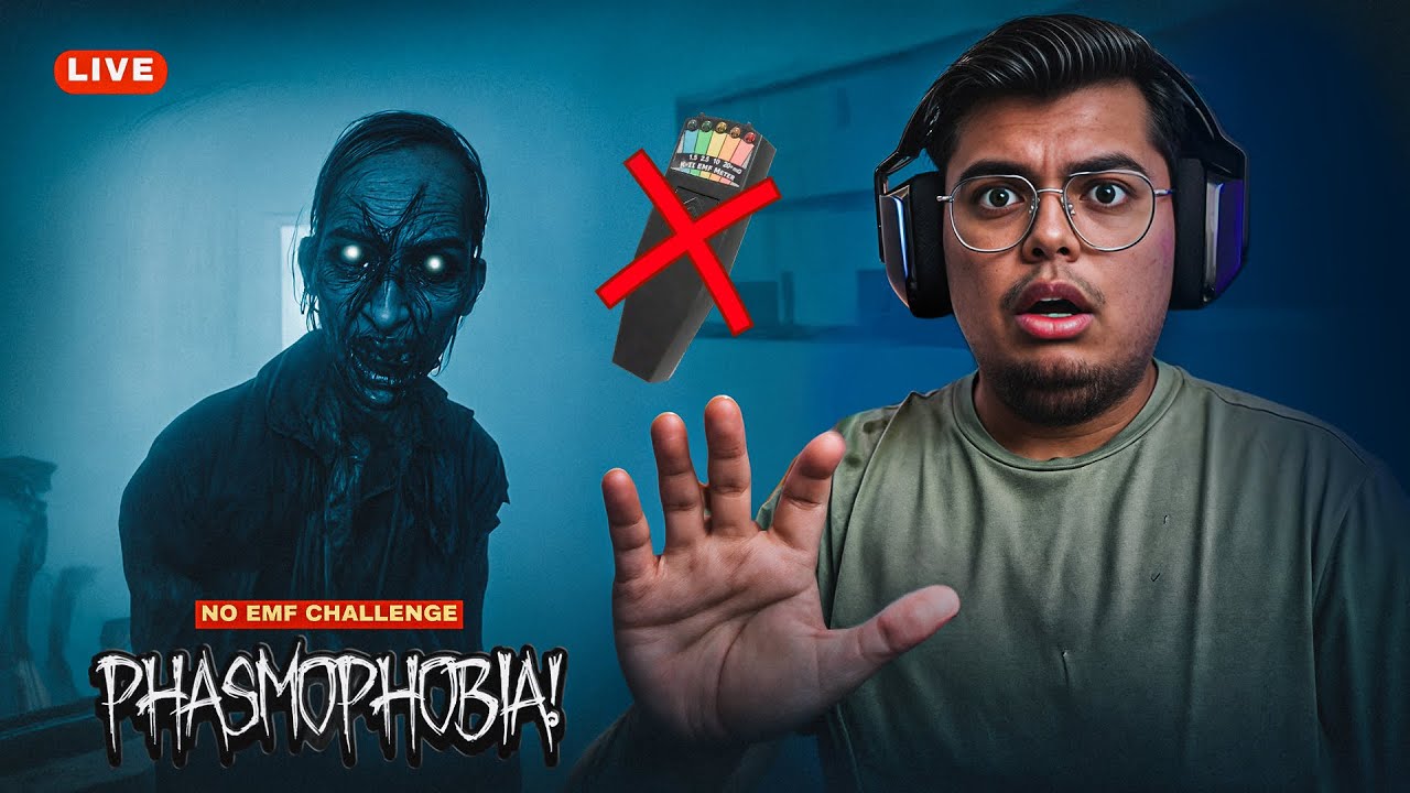 No EMF Sensor Challenge In Phasmophobia | Live 🔴
