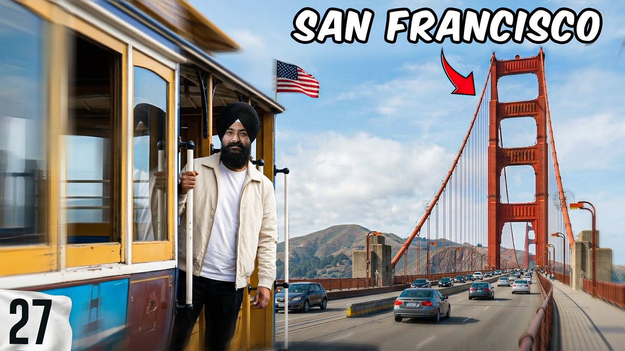 ਸੁਪਨਿਆਂ ਦਾ ਸ਼ਹਿਰ! ਸੰਤ ਫਰਾਂਸੀ🇺🇸 A Day in San Francisco❤️
