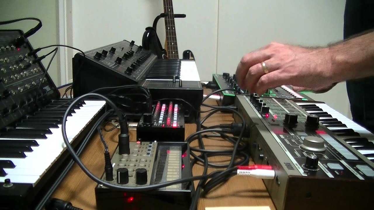 Yamaha CS10 Jam with Korg SQ-1. microKorg; MS-20 mini