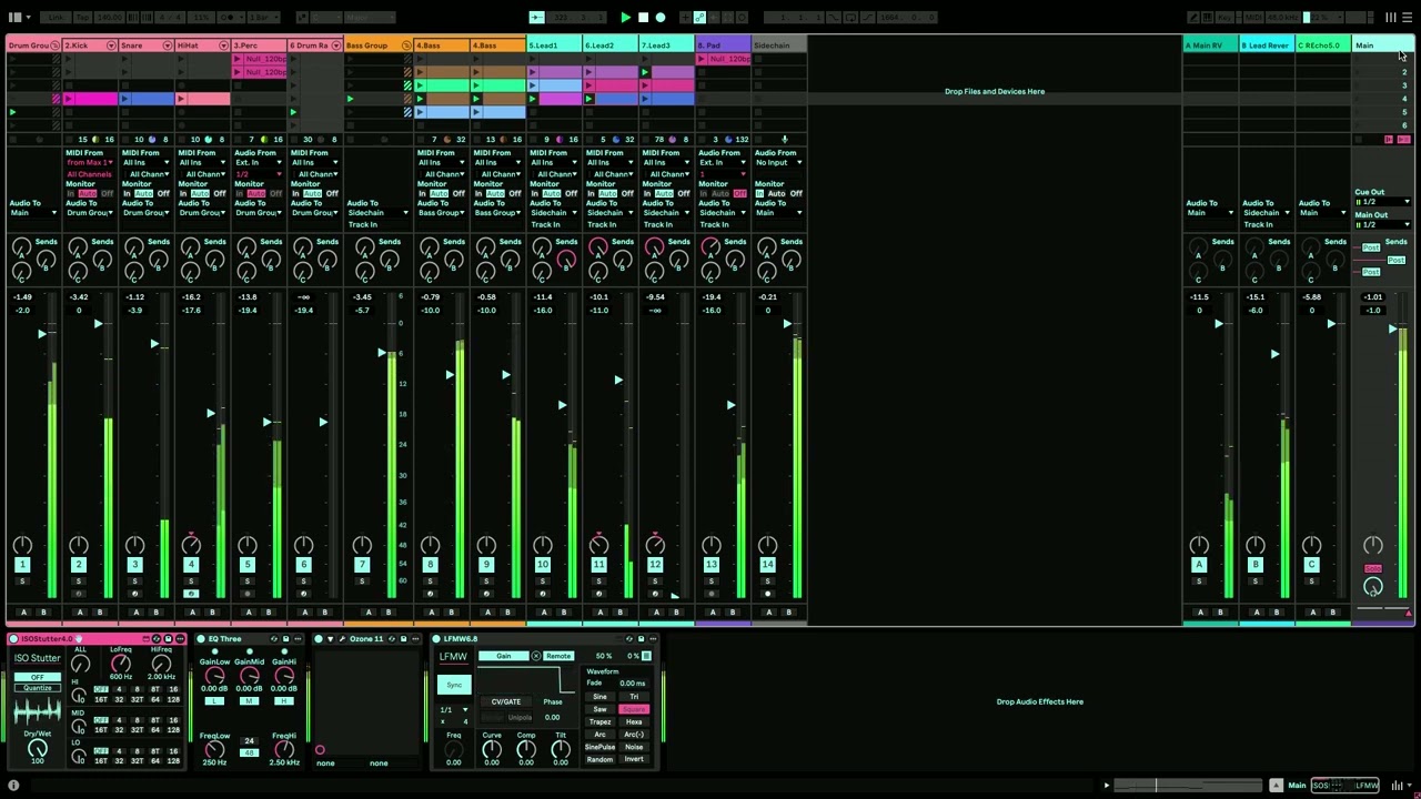 Ableton Session View / Algo Impro Set - Akihiko Matsumoto