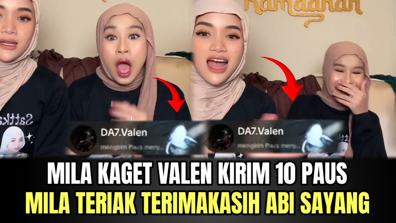 HEBOH! Mila Kaget Valen Kirim 10 Give Paus, Mila Teriak Terimakasih Abi Sayang!