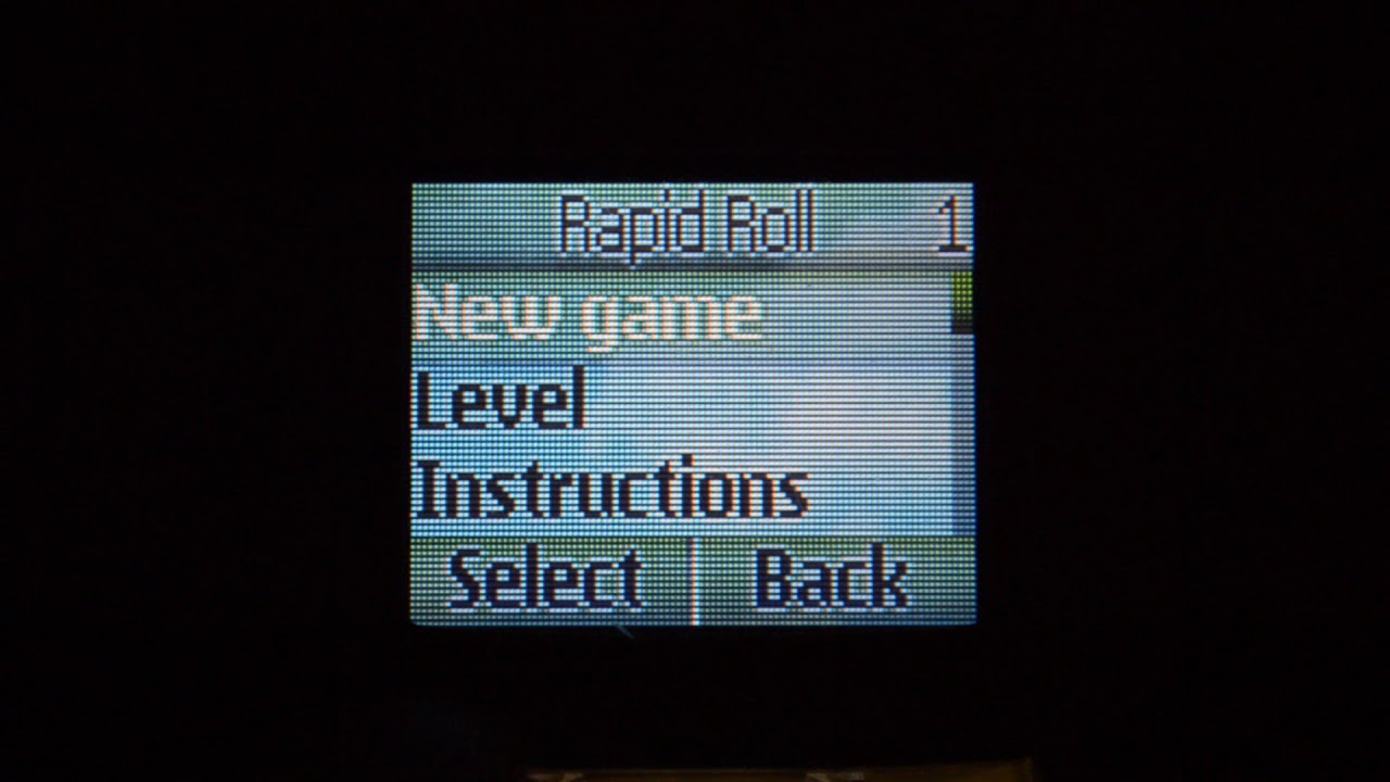 NOKIA 1600 - Game - Rapid Roll