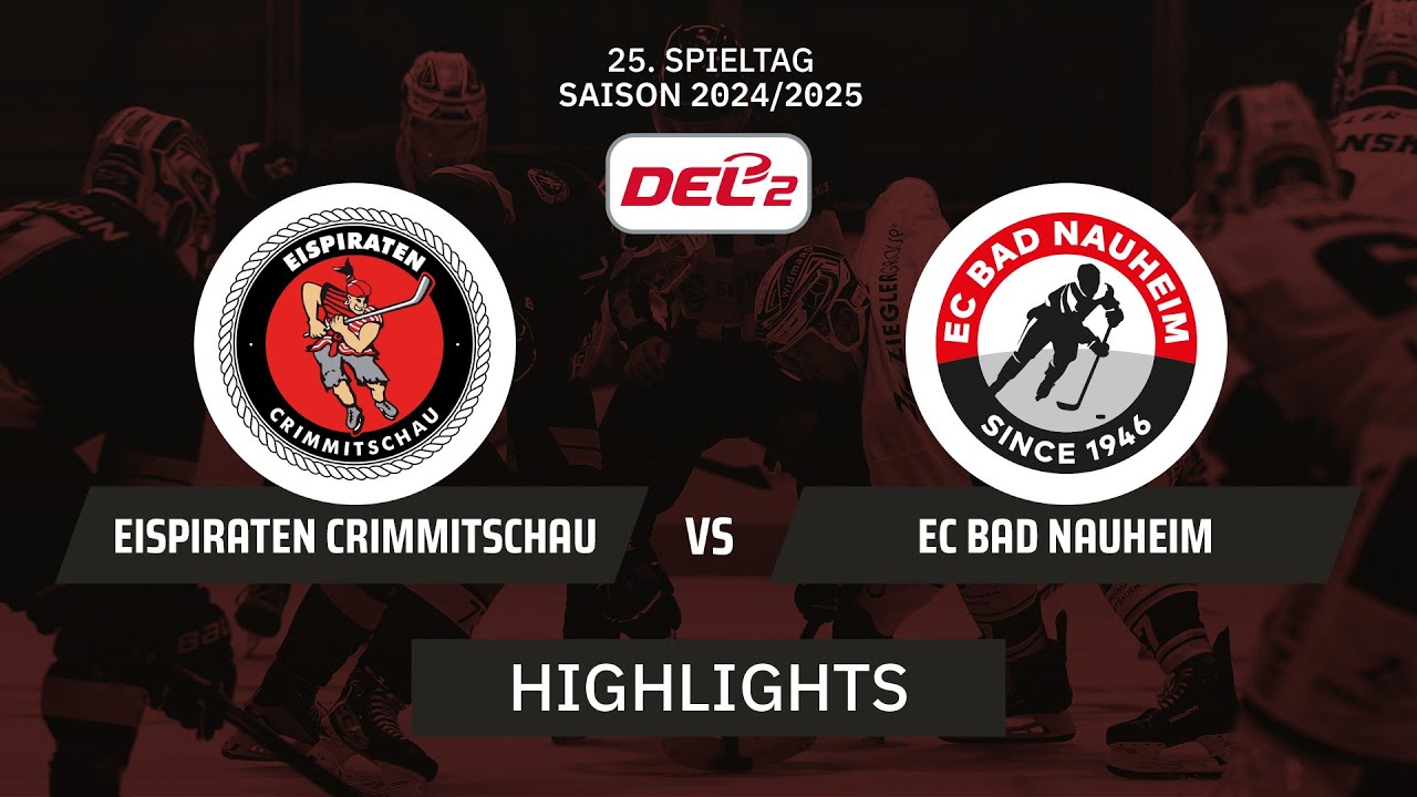DEL2: Eispiraten Crimmitschau vs. EC Bad Nauheim I Highlights - 25. Spieltag | SDTV Eishockey