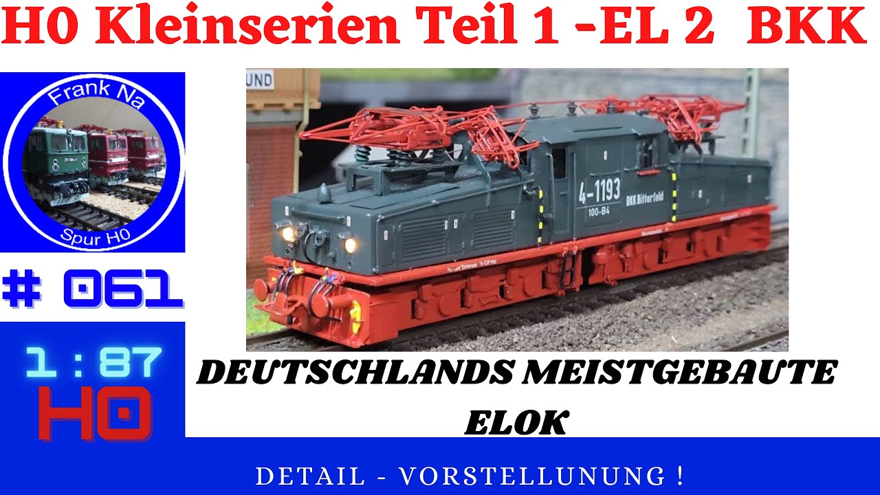 EL 2  H0 Tagebau Elok des BKK Bitterfeld ( die 100 t Lok ) als Kleinserienmodell