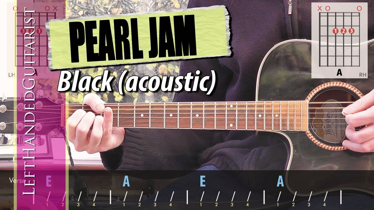 Pearl Jam - Black | simple acoustic guitar lesson