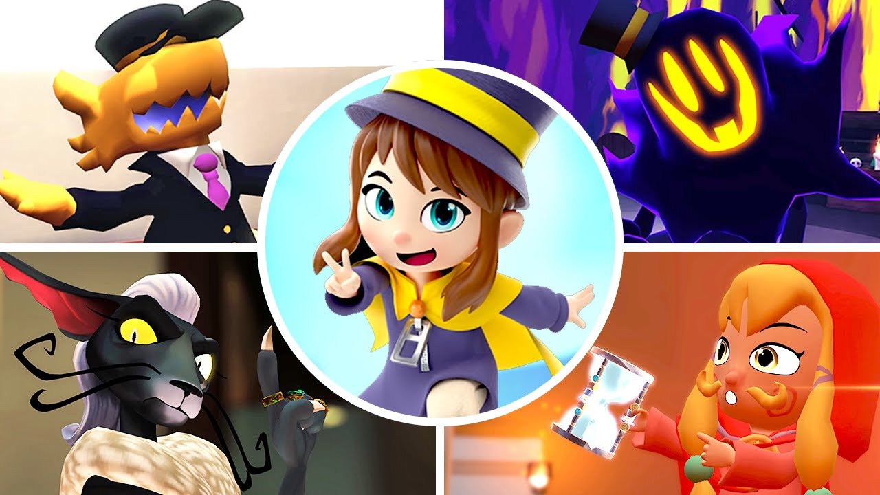 A Hat in Time - All Bosses & Ending (DLC Included)