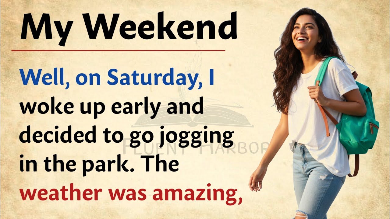 My Weekend || English Listening And Speaking Practice || Improve English Through Stories 🔥