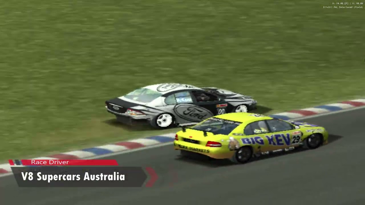 PS2 Racing Games - V8 Supercars Australia, Race Driver - 219 - PCSX2 Footage.