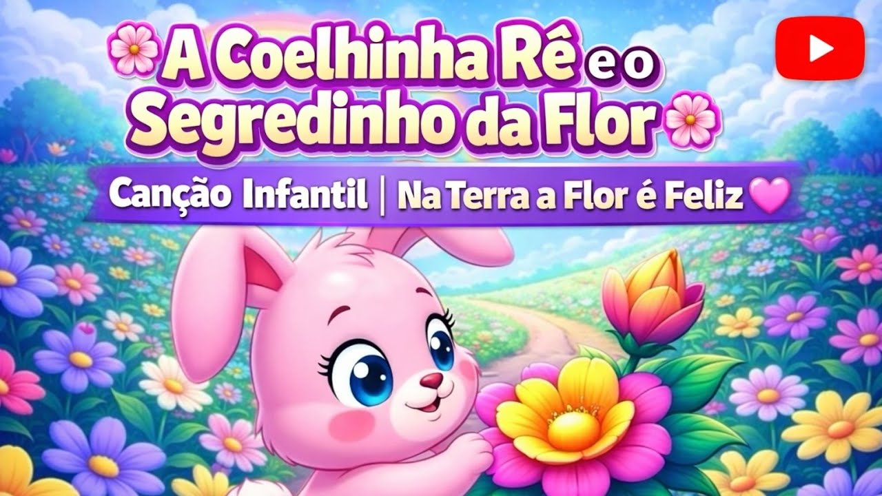 🌸 A Coelhinha Rê e o Segredinho da Flor 🌸 Canção Infantil | 🎶Na terra a Flor é Feliz🩷