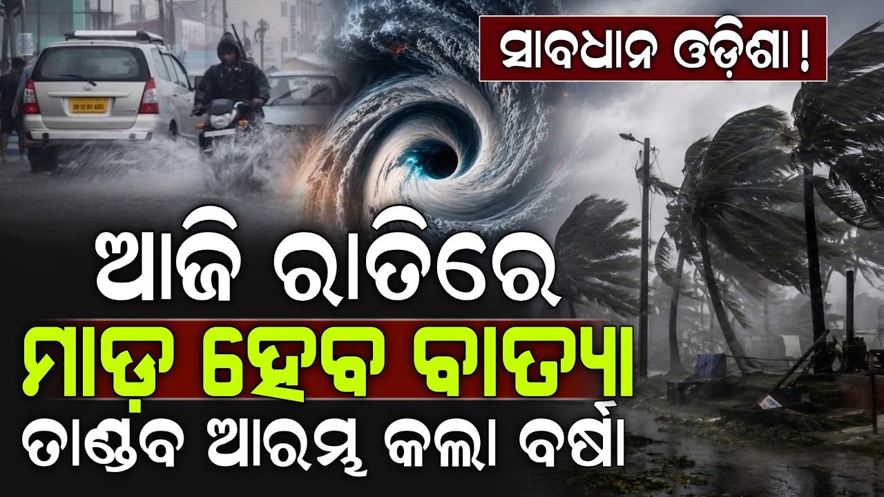 🔴Live: ସାବଧାନ ଓଡ଼ିଶା ଆଜି ରାତିରେ ମାଡ଼ ହେବ ବାତ୍ୟା ତାଣ୍ଡବ ଆରମ୍ଭ କଲା ବର୍ଷା ! Cyclone News | ZEE7 ODIA