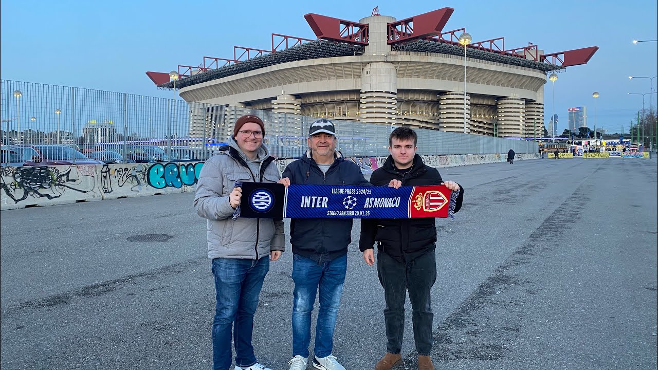 SAMEN MET VADER EN ZOON NAAR EEN CHAMPIONS LEAGUE VOETBALMATCH GAAN KIJKEN IN MILAAN!!!