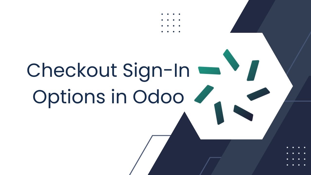 Odoo eCommerce Configuration: Manage Sign In/Up at Checkout