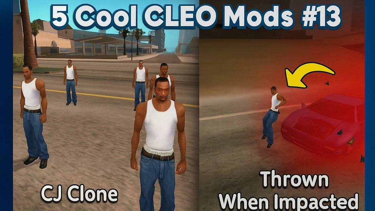 5 COOL CLEO MODS #13 - GTA SA ANDROID