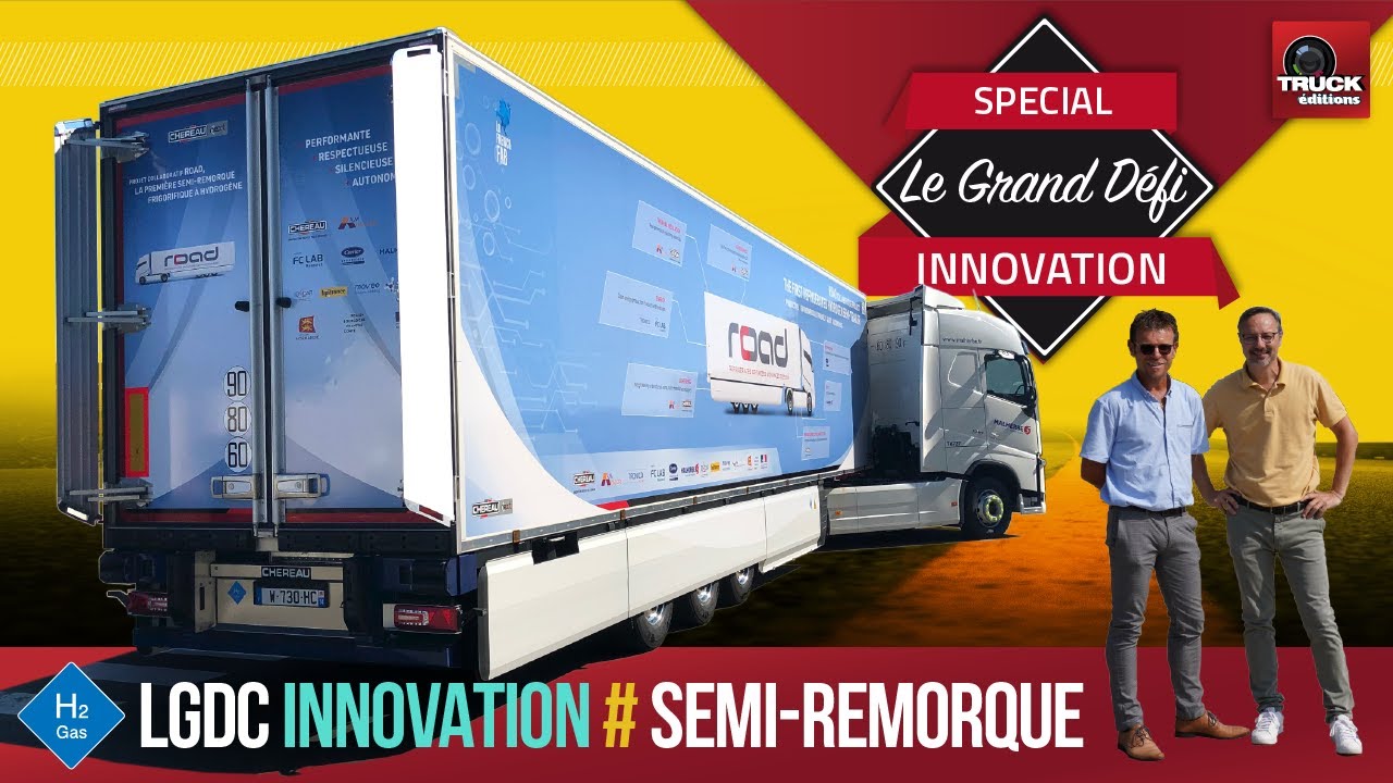 ESSAI de la  semi-remorque ROAD Hydrogène de CHEREAU