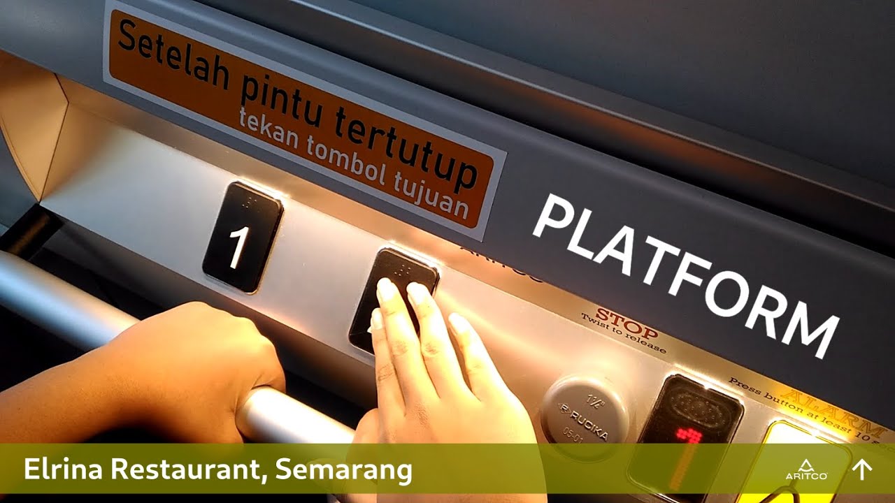Aritco Platform Lift · Elrina Restaurant, Semarang