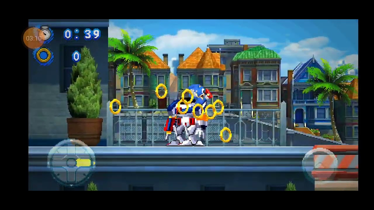 Jogando sonic generations em 2d 