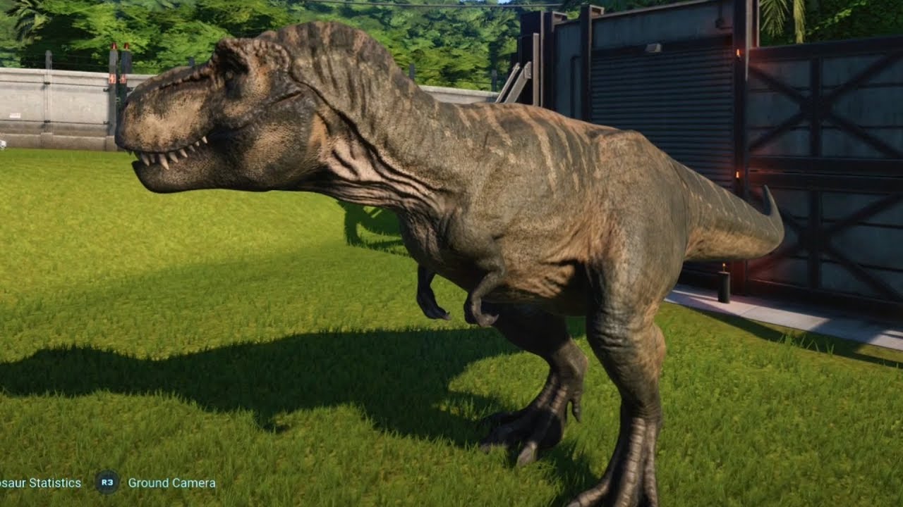 Jurassic World Evolution - Tyrannosaurus Rex (Tundra Skin) Gameplay (PS4 HD) [1080p60FPS]