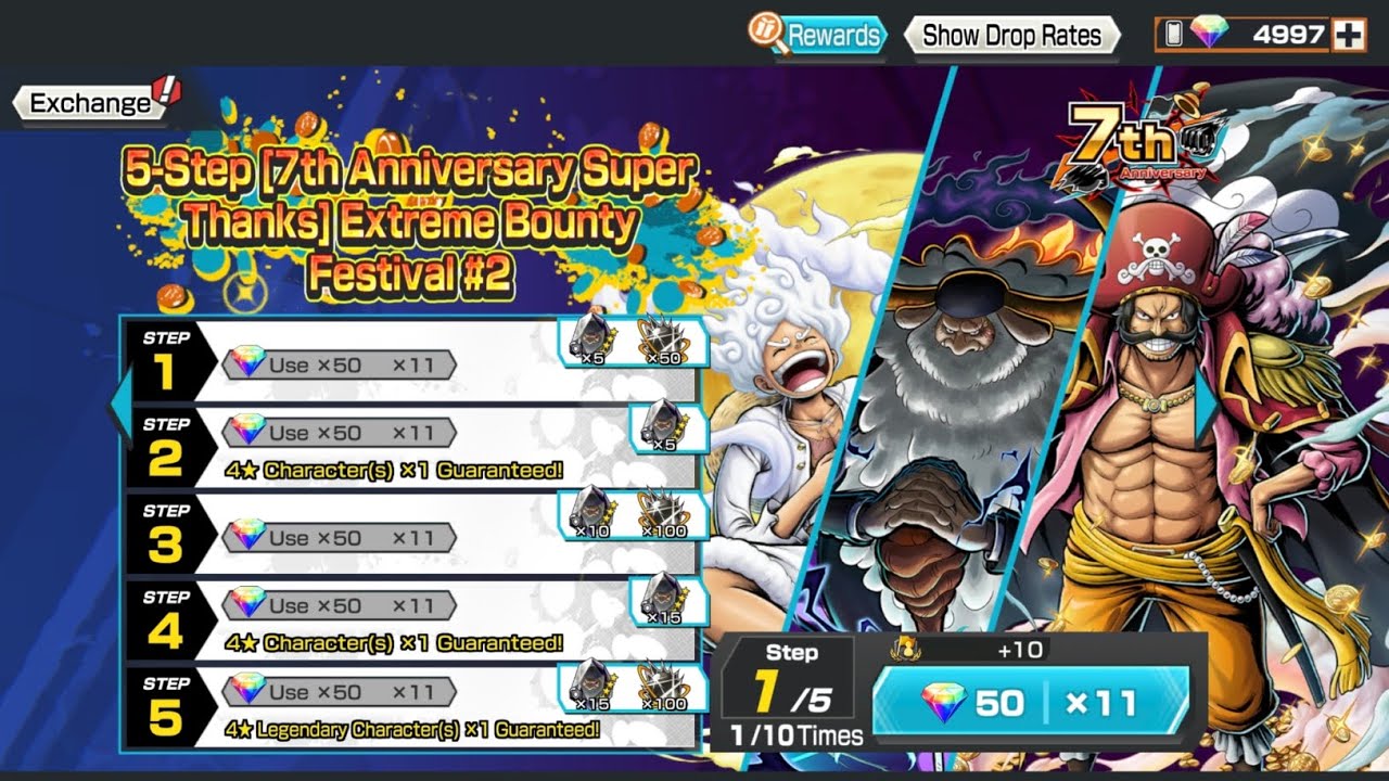 REBANNER SATURN, GEAR 5 LUFFY V1 & ROGER V1 | ONE PIECE BOUNTY RUSH | OPBR