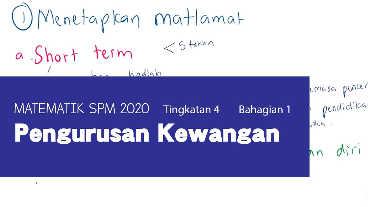 Bab 10 Matematik Tingkatan 4 | Matematik Pengguna : Pengurusan Kewangan [KSSM]