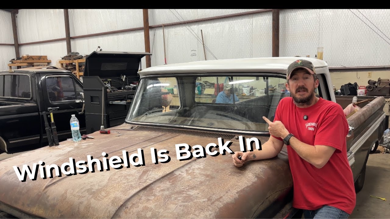 Installing a Windshield in a 1966 Chevy C10 (DIY Rope Method)