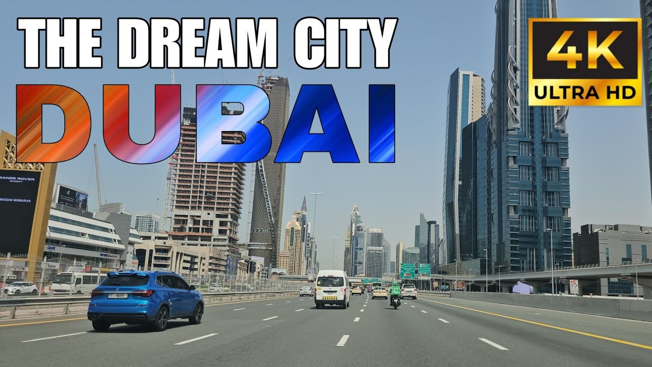 Exploring DUBAI Stunning Business Bay Scenic Route 4K