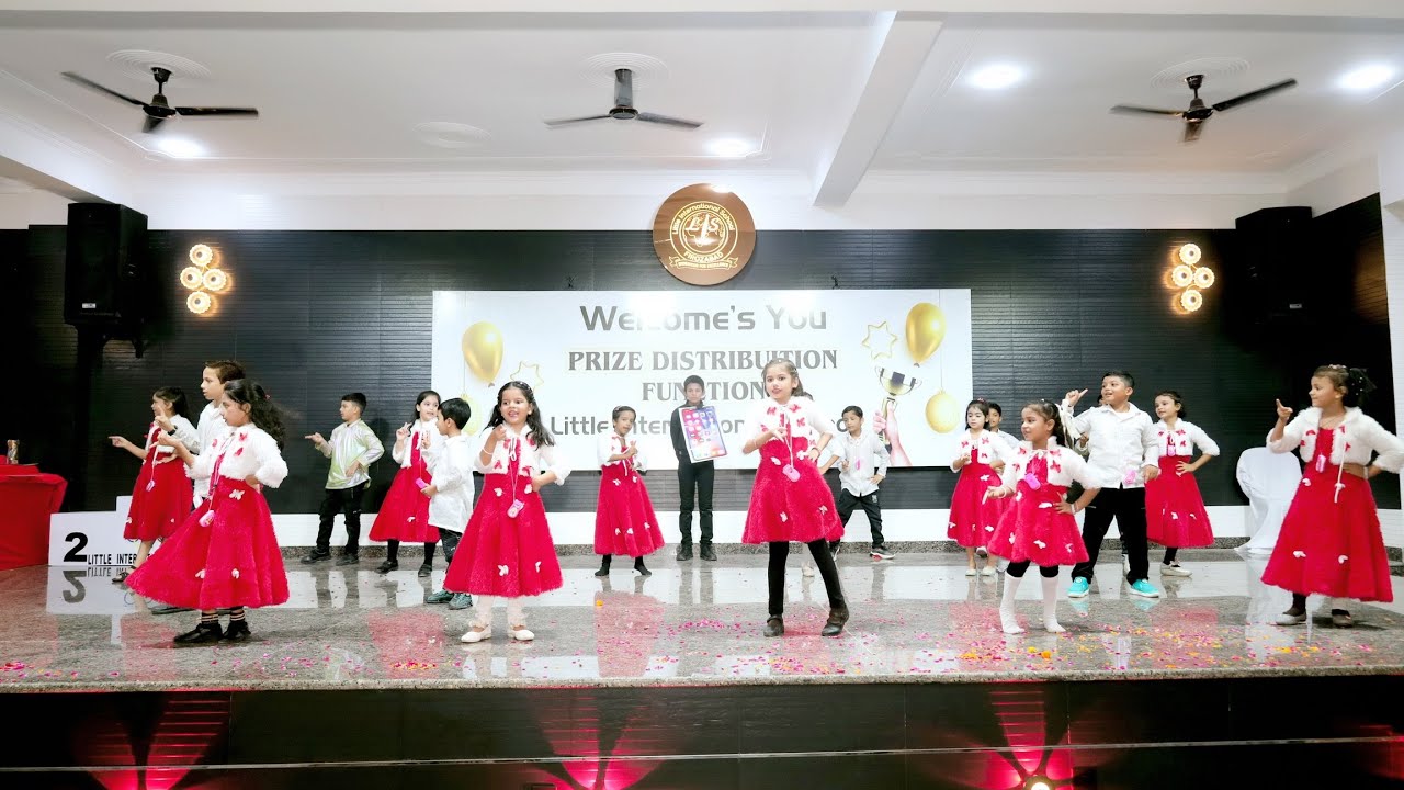 Mobile theme dance performance during the prize distribution ceremony at little international school