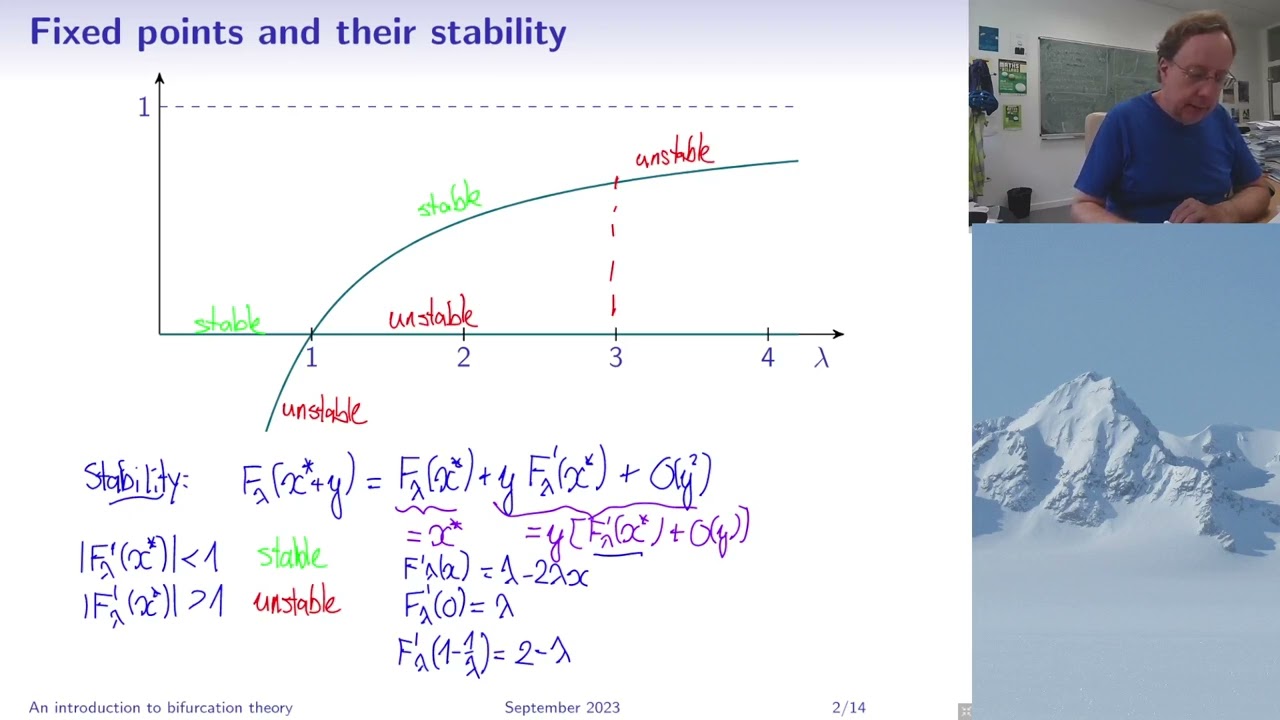 Tutorial: Introduction to bifurcation theory, part 1