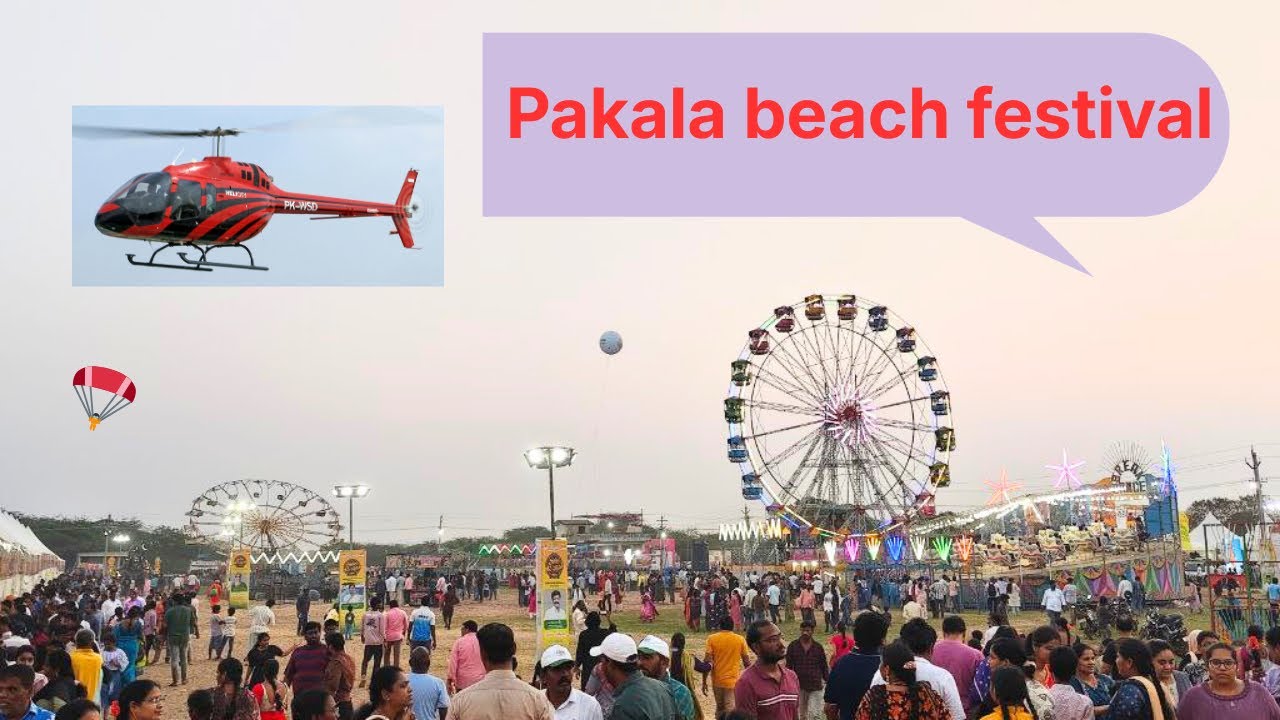 Pakala beach festival 🥳🥳 🏖️ 🪂 🚁 |Singarayakonda |beach festival #festival #enjoy 