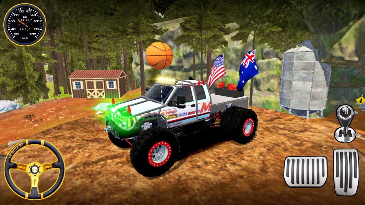 Monster Truck Offroad Madness | Daldal, Pathar & Pipes Gameplay | Offroad Adventure |