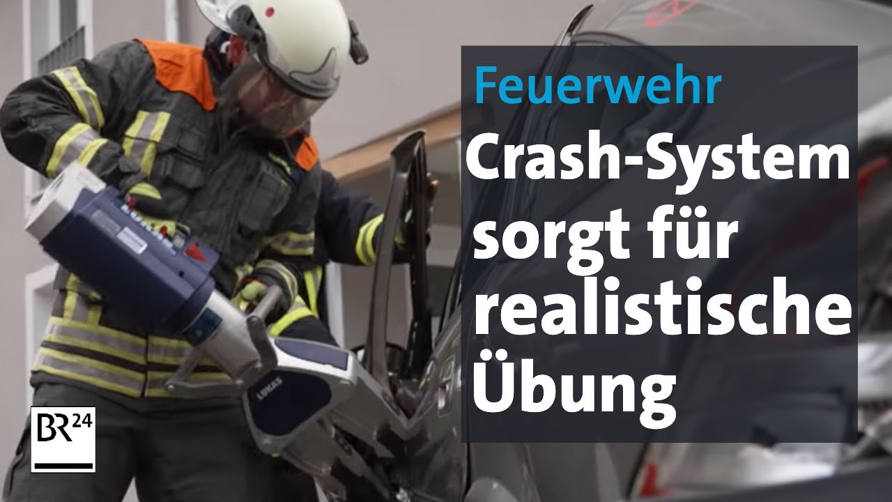 Feuerwehr crasht Autos zu Übungszwecken: Training für Unfallrettung | Abendschau | BR24