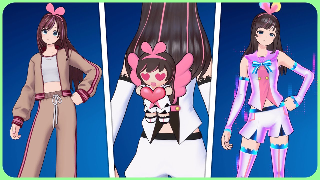 ALL Kizuna AI x Fortnite Cosmetics Showcased!