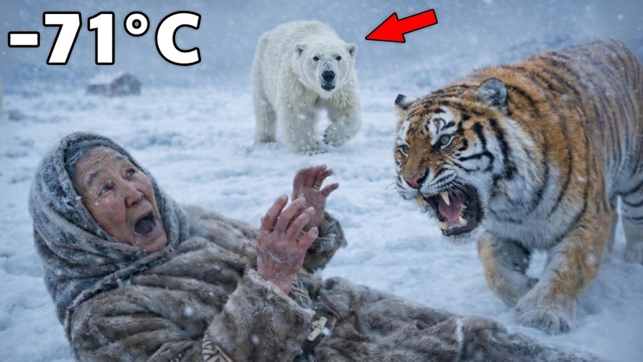 A Tiger Attacked Her at -71°C… What the Polar Bear Did Next Was Unreal!