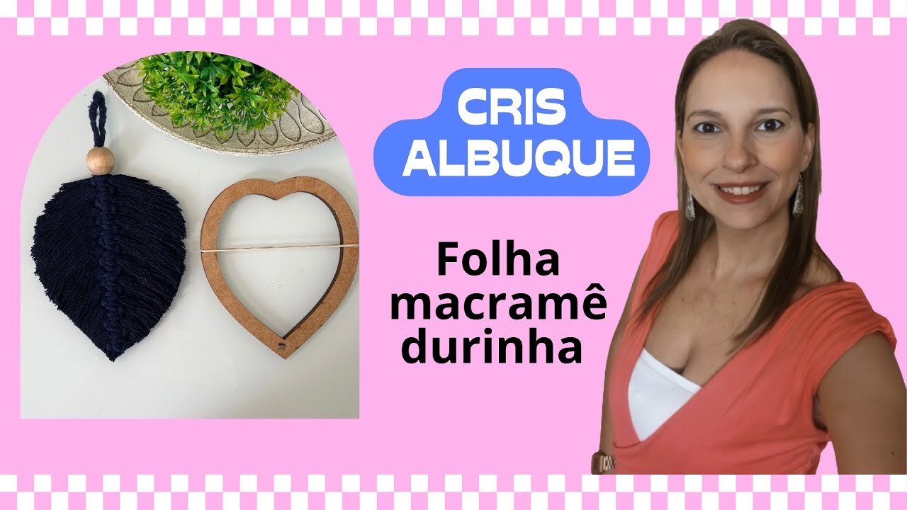 Folha de barbante macramê FÁCIL com molde venda muito Passo a passo