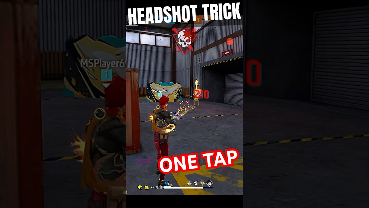 Smoothest headshot trick on mobile😵&zwj;💫🎯 #freefire