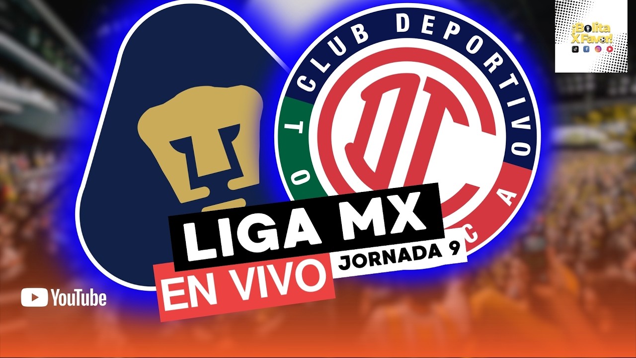 PUMAS VS TOLUCA | NARRACIÓN EN VIVO | JORNADA 9 LIGA MX | EN VIVO | DUELO DE INVICTOS |