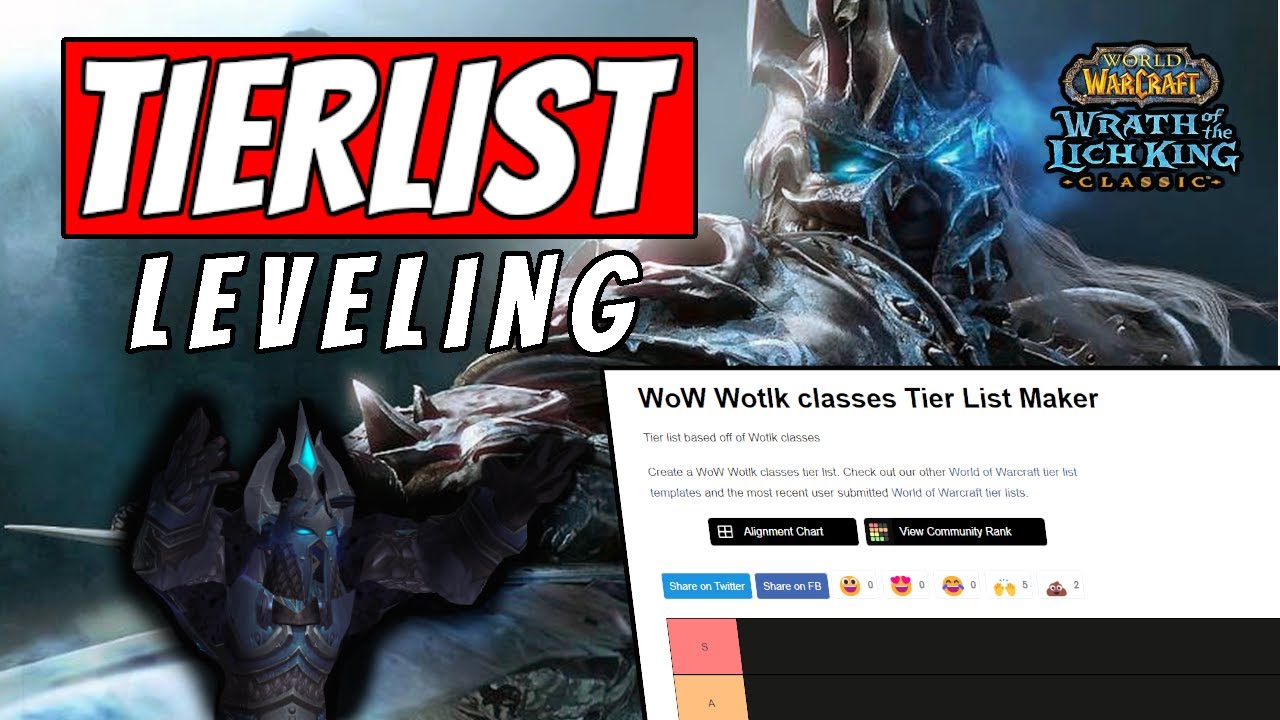 LEVELING TIERLIST WOTLK CLASSIC WOW