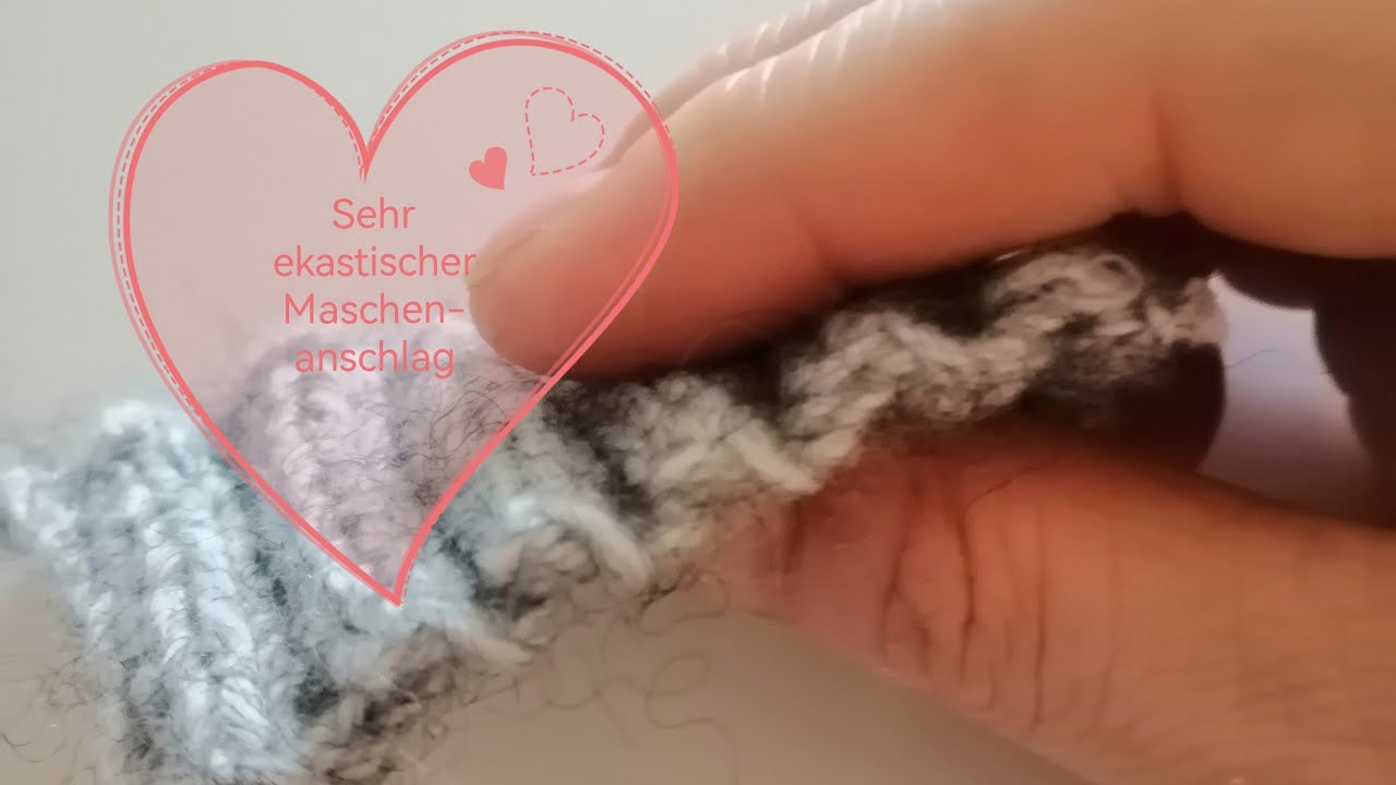 Elastischer MASCHENANSCHLAG für Pullover | elastisch abketten mit umschlag