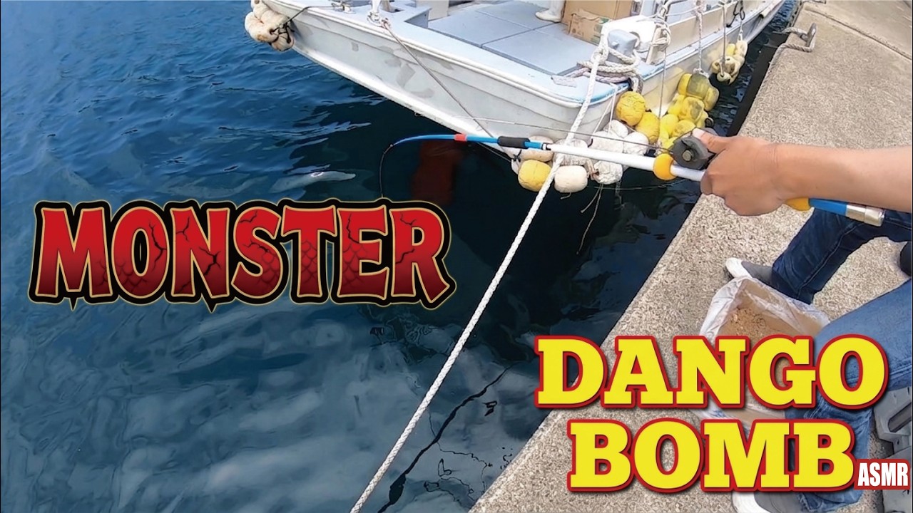 Japanese DANGO BOMB Fishing at a Local Port! Catching MONSTERS so easily! (ASMR)