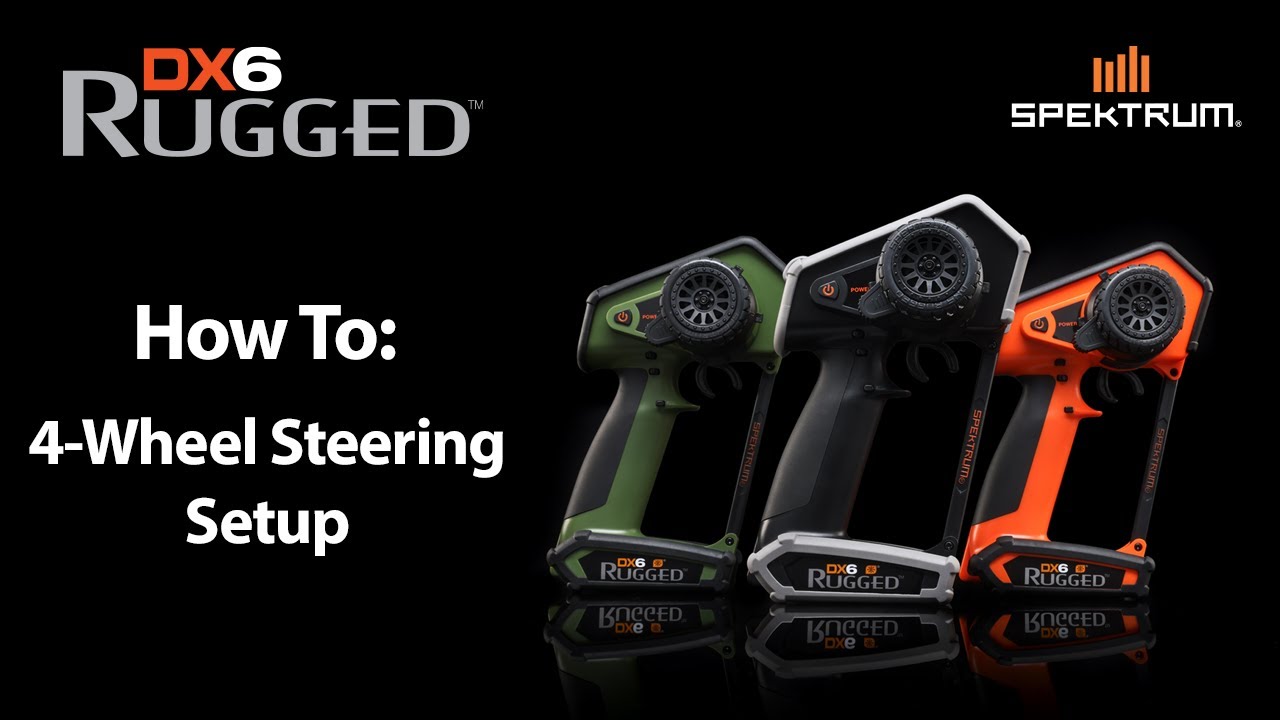 Spektrum DX6 Rugged How To - 4-Wheel Steering (4WS) Setup