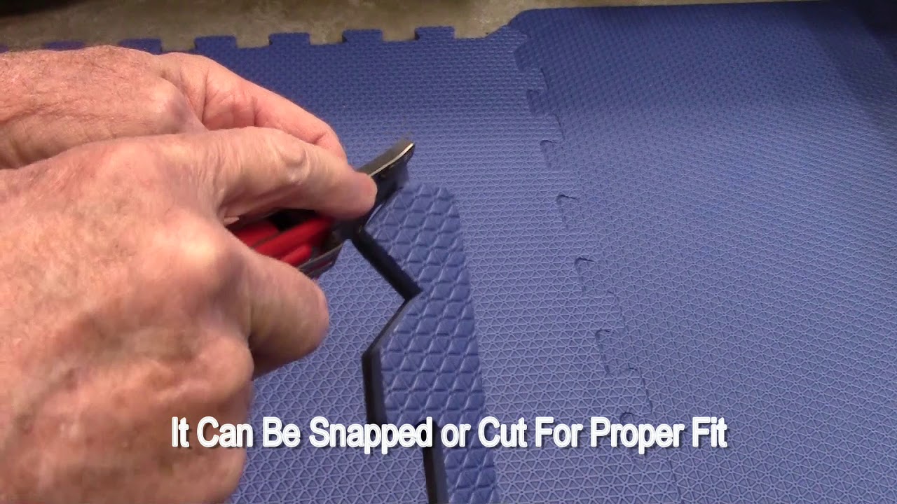 Norsk Blue/Black Interlocking Foam Mats Model # 240551