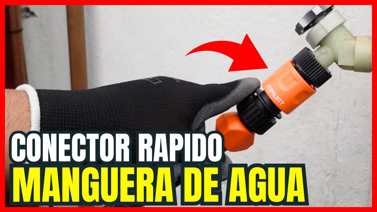 C&oacute;mo instalar Conector Rapido para manguera de agua 💧