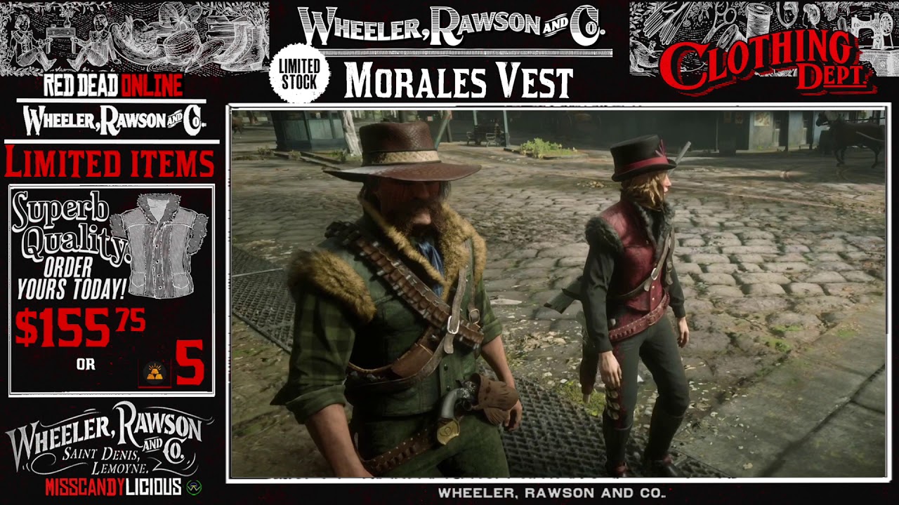Red Dead Online Limited items - MORALES VEST