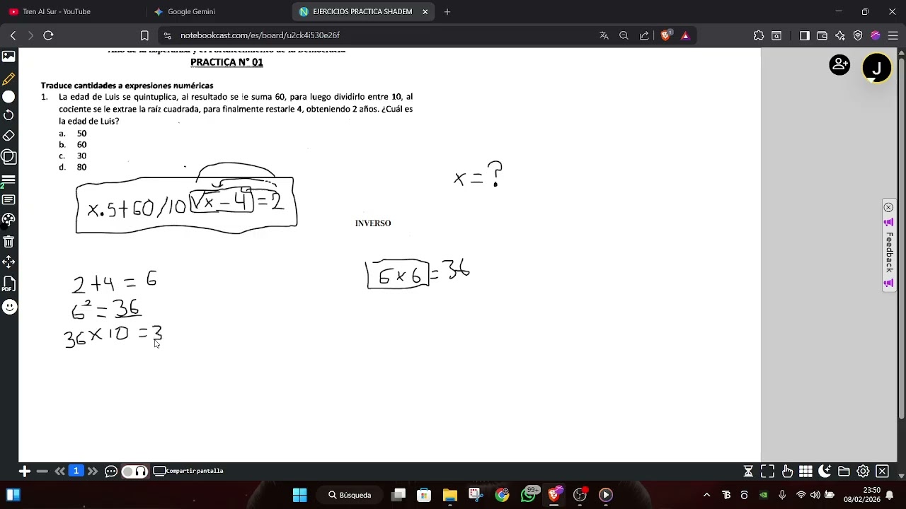 EJERCICIOS RESUELTOS DE PEDAGOGICO PRACTICA 1 - EJERCICIO 1