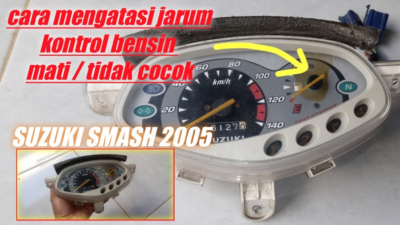 cara perbaiki speedo meter motor suzuki smash 2005 kontrol bansin mati / tidak cocok