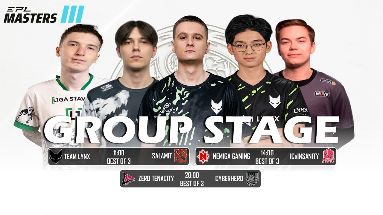 🔴[LIVE] CYBERHERO vs ZERO TENACITY | Bo3 | GROUP STAGE | EPL MASTERS III #dota2live