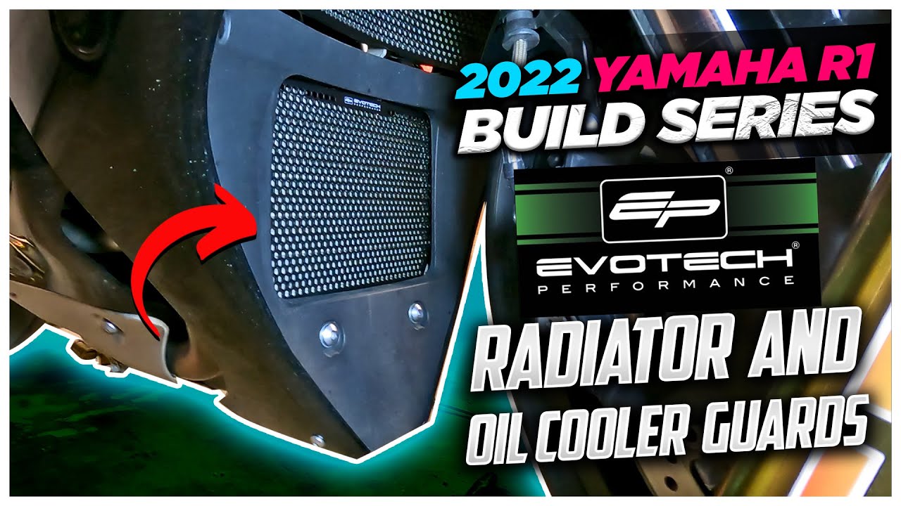 Yamaha R1 Evotech Performance Radiator Guard and Evotech Oil Cooler Guard Install!