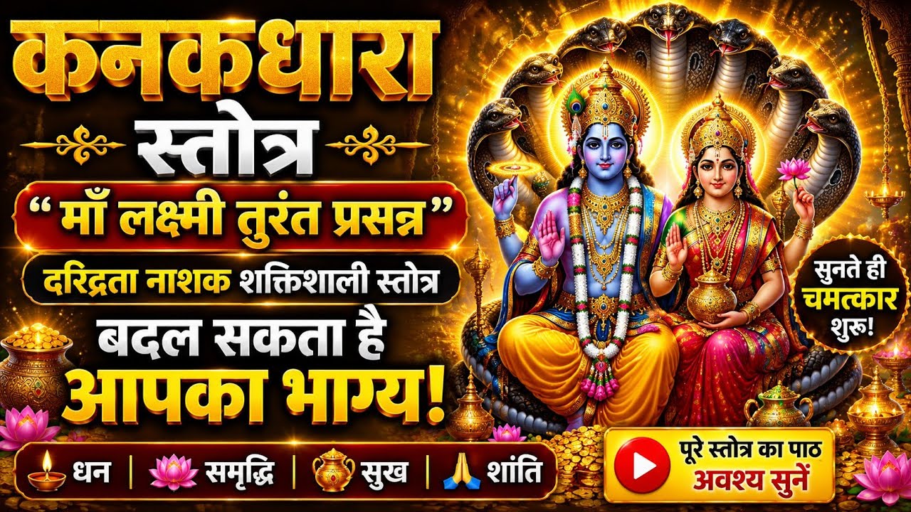 कनकधारा स्तोत्र –“माँ लक्ष्मी तुरंत प्रसन्न ”दरिद्रता नाशका  शक्तिशाली स्तोत्रबदल सकताहै आपका भाग्य!