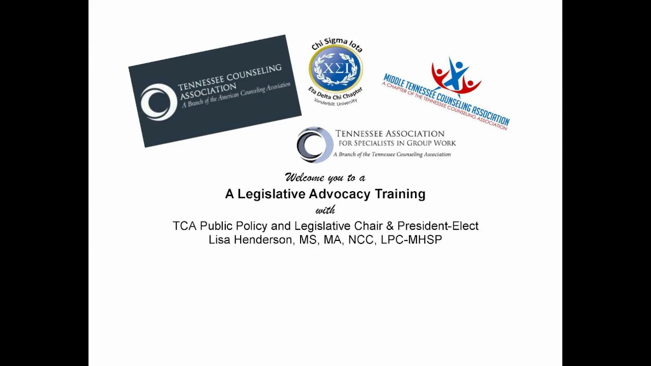 Professional Counselor Advocacy Training